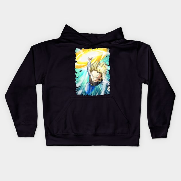 ANDROID 18 MERCH VTG Kids Hoodie by Diego Jiwananda